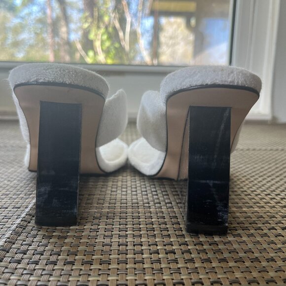 NWOT Good American Clear Wedge Sandals size 9 - Picture 5 of 8